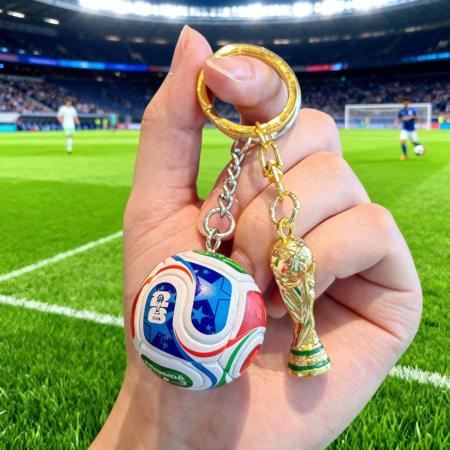 ⚽🏆 2026 FIFA World Cup FIFA Trophy & Ball Keychain