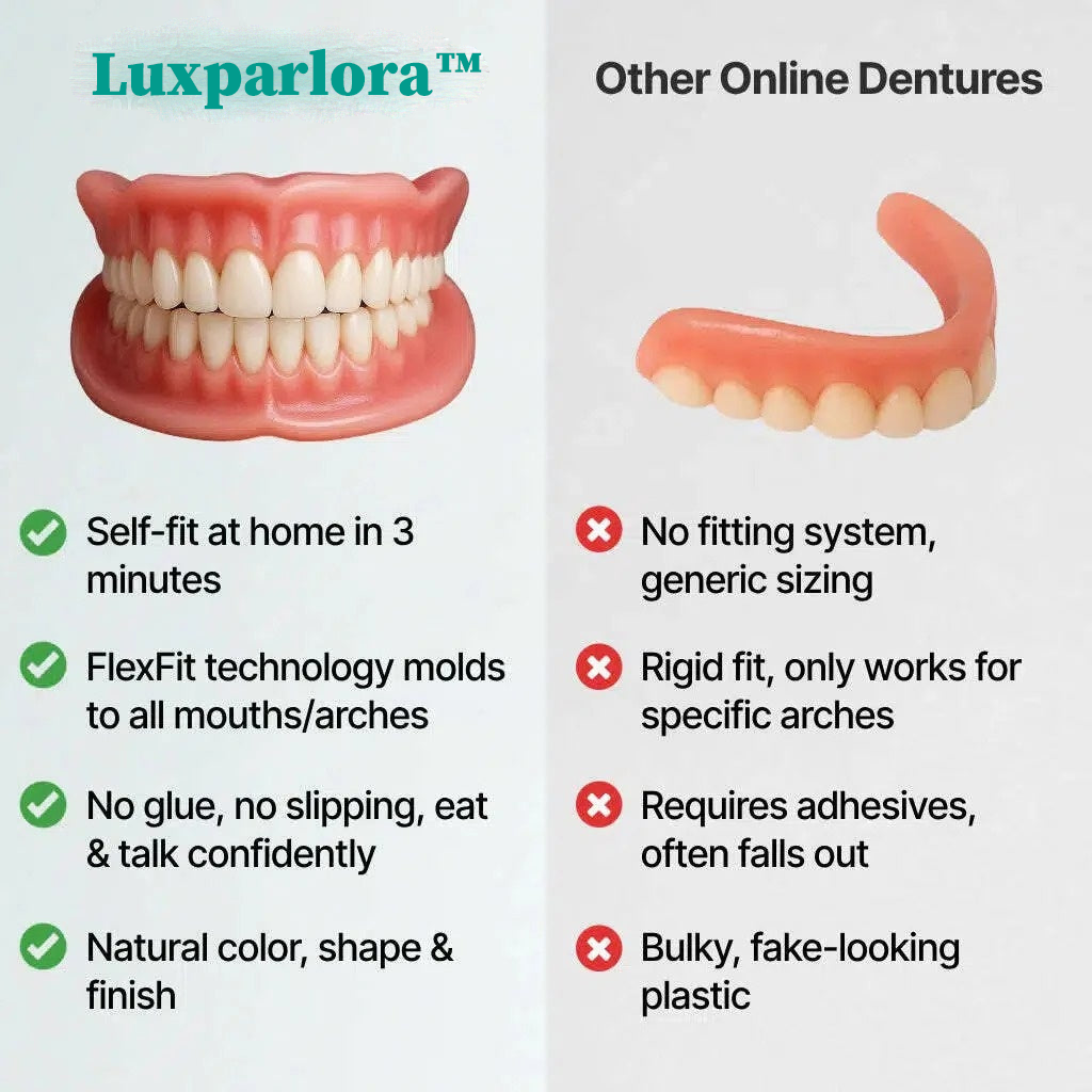 Ends Today: 70% OFF! Luxparlora™? Custom-Fit Full Functional DenturesMake you more confident