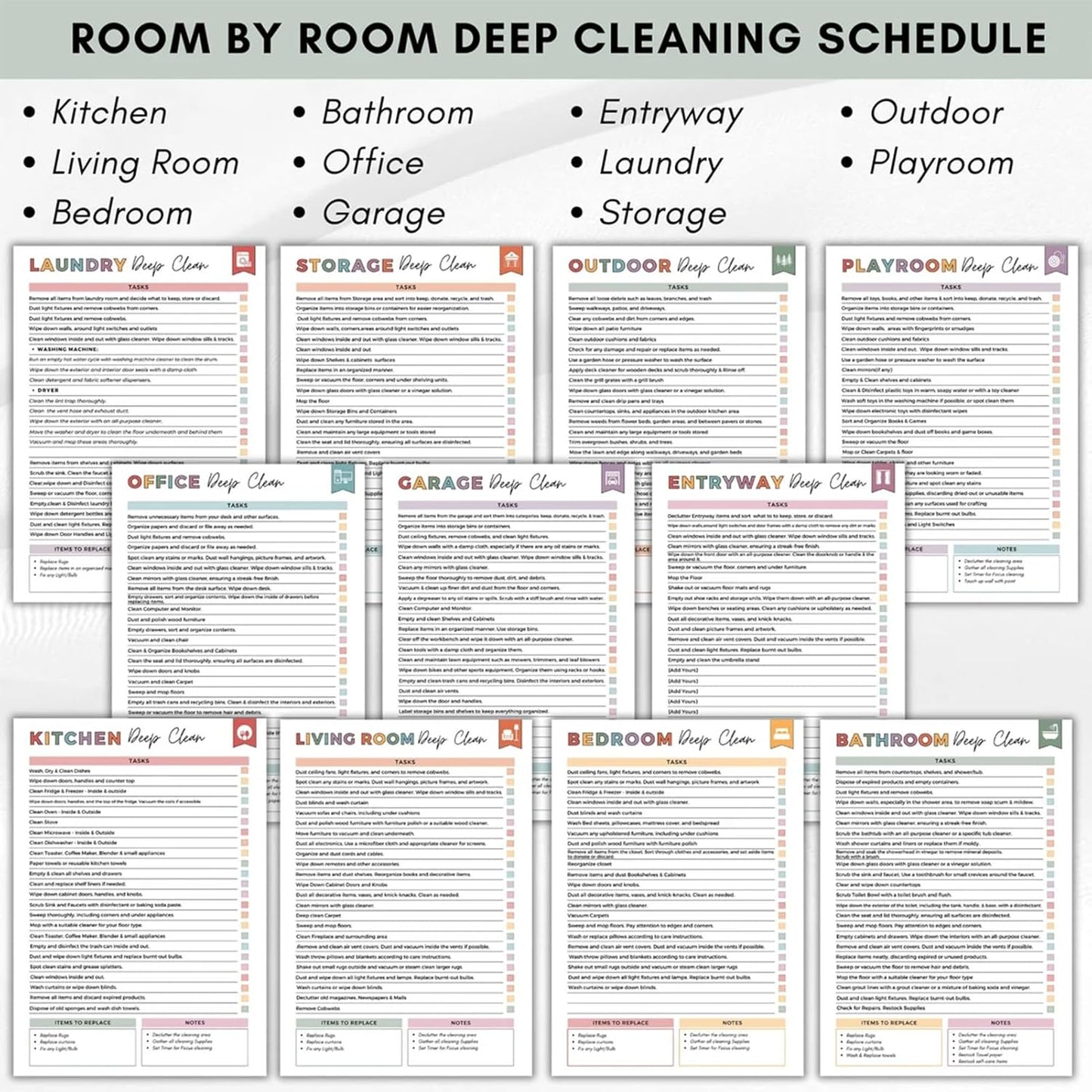 📕2026 ADHD Cleaning Planner — Designed for ADHD Minds