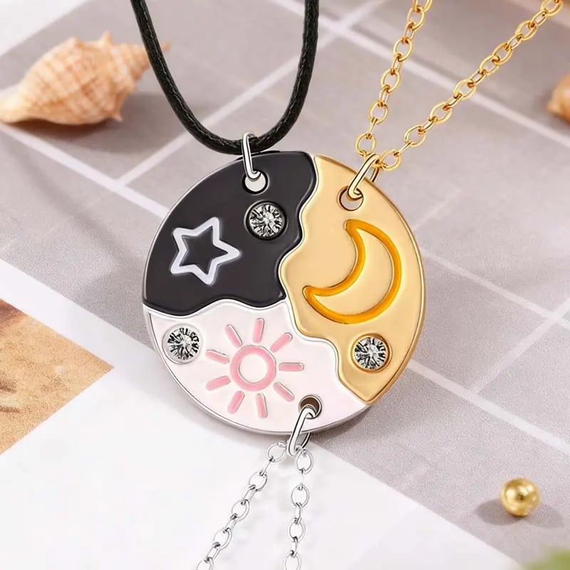 🌞🌙⭐Sun, Moon & Star Magnetic Necklace Set🌞🌙⭐