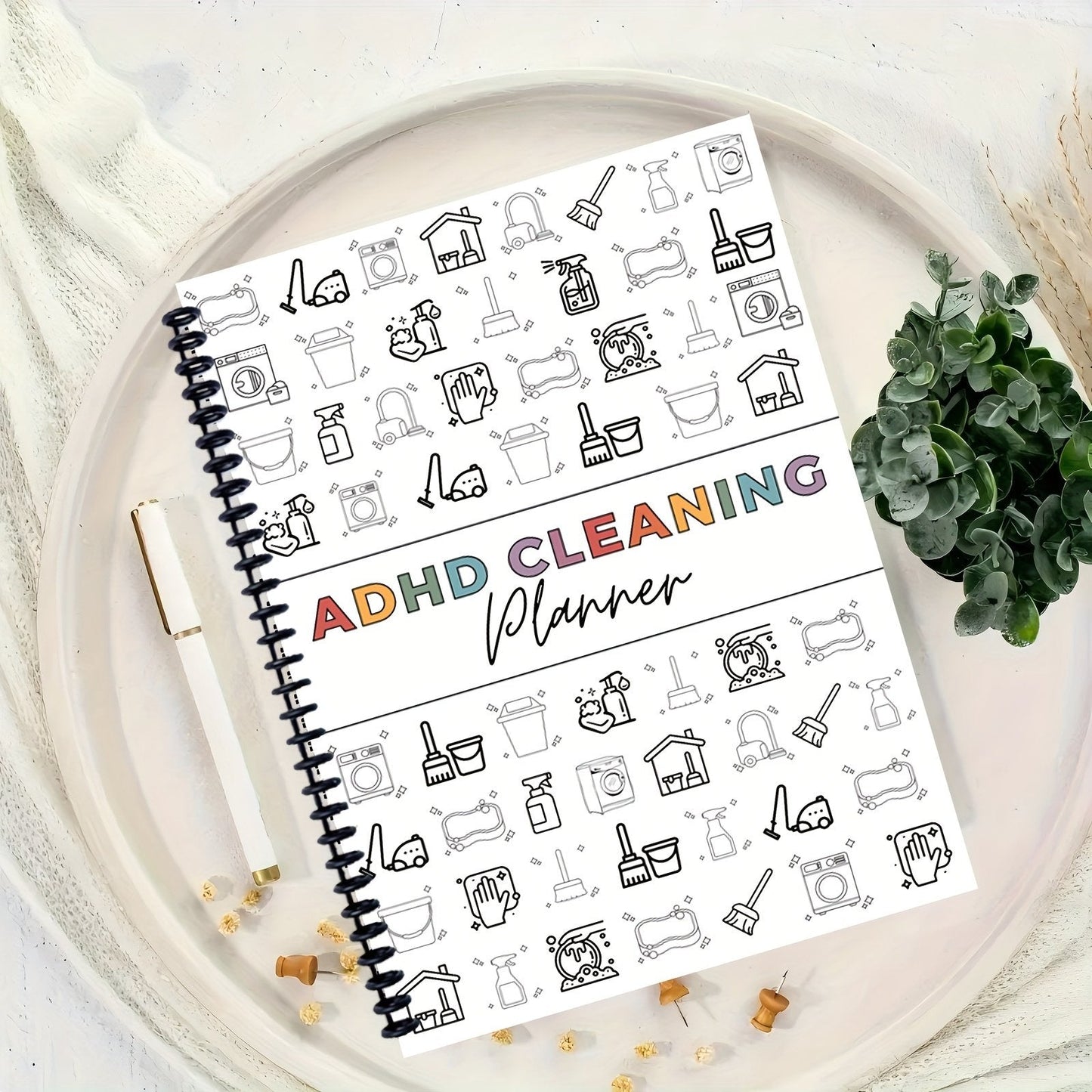 📕2026 ADHD Cleaning Planner — Designed for ADHD Minds
