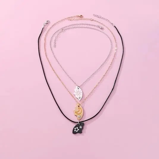 🌞🌙⭐Sun, Moon & Star Magnetic Necklace Set🌞🌙⭐